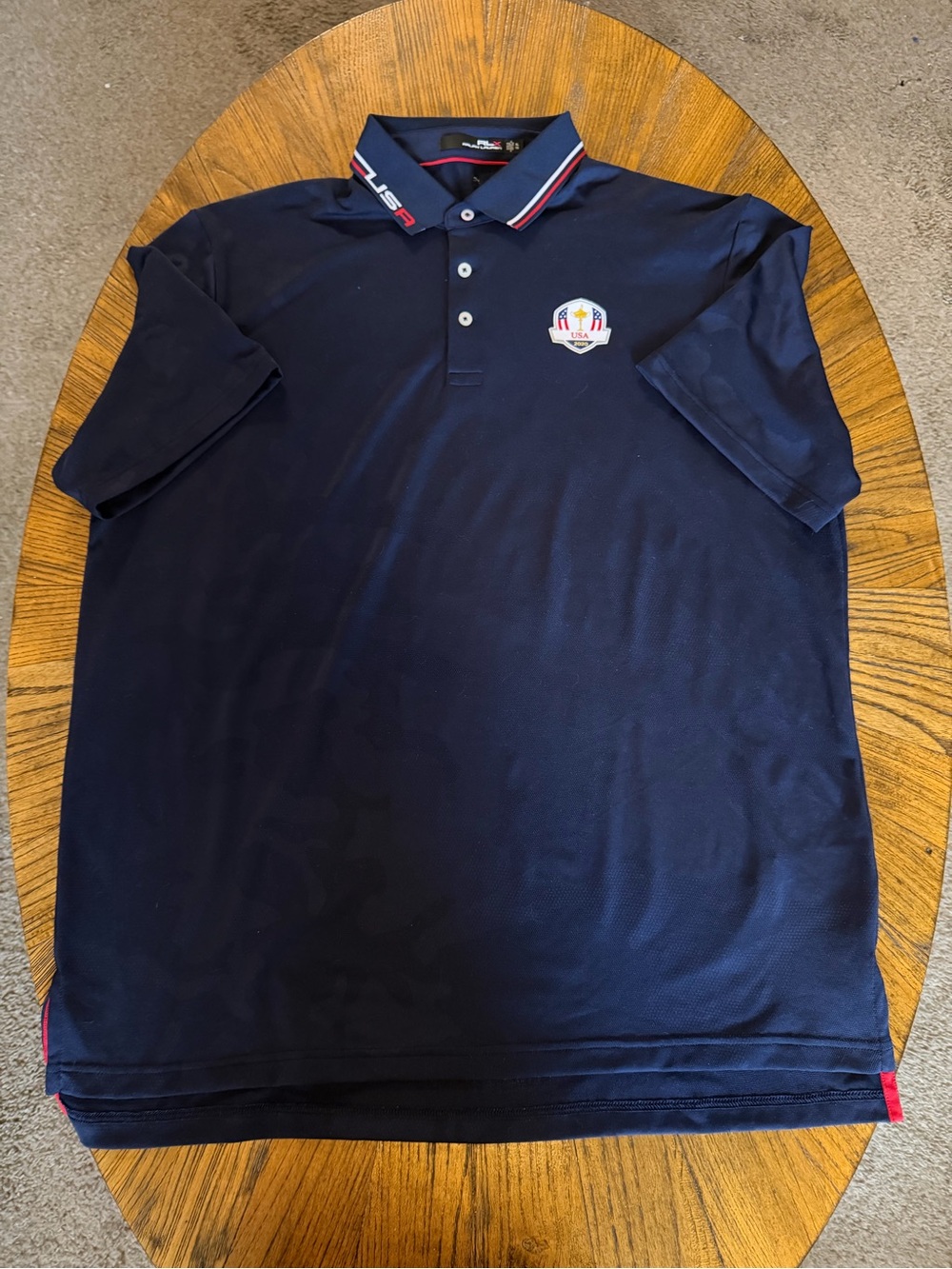 RLX Ralph Lauren 2020 Ryder Cup Navy Camo Performance Polo